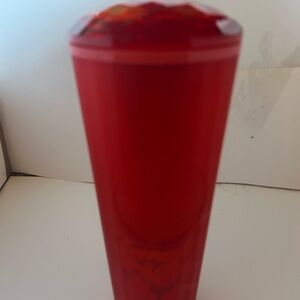 2022 valentine red heart Starbucks tumbler 24 oz no straw